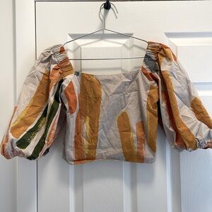 Bel Kazan Perla top in cream arches